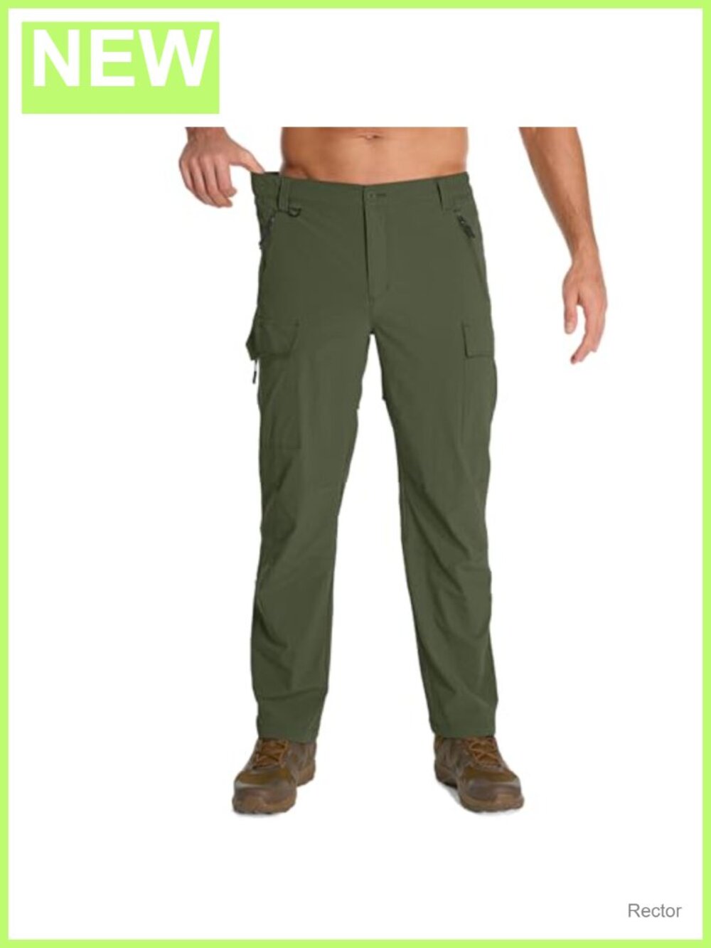 Men's Convertible Hiking Pants Quick Dry Lightweight Cargo Fishing Safari Travel